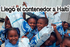 Llegó el contenedor a Haití